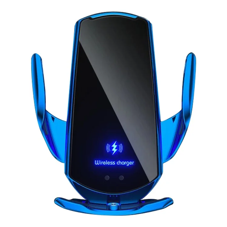 Car Air Vent Phone Holder Wireless Charger ABS+PC Phone Charging Bracket - Sapphire