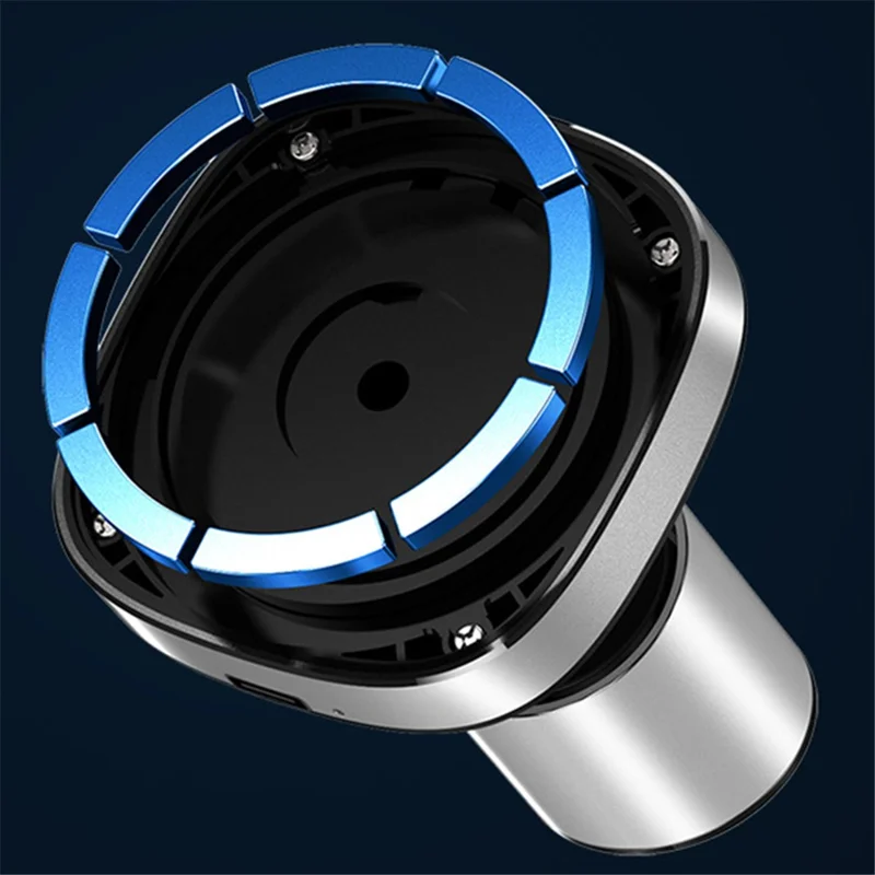 Car Magnetic Wireless Charger Air Vent Dashboard Mount Phone Charging Bracket - Silver