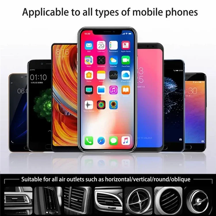 CD Texture Car Air Outlet Gravity Phone Holder 360 Gradi Ruotabile Supporto per Cellulare