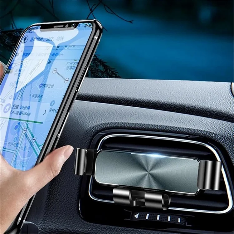 CD Texture Car Air Outlet Gravity Phone Holder 360 Gradi Ruotabile Supporto per Cellulare