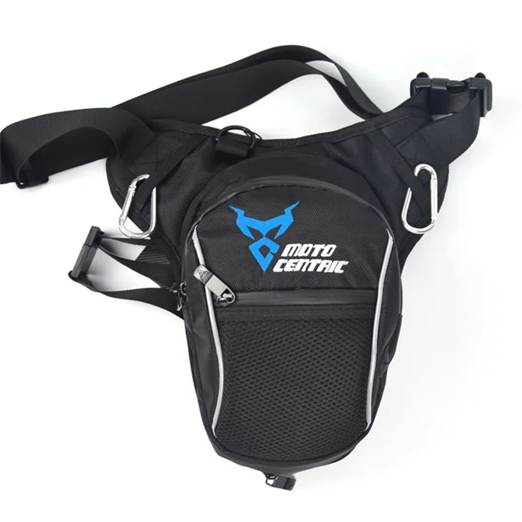 MOTOCENTRIC 11-MC-0100 Motorcycle Leg Bag 1680D Oxford Cloth Waterproof Crossbody Bag - Blue Logo