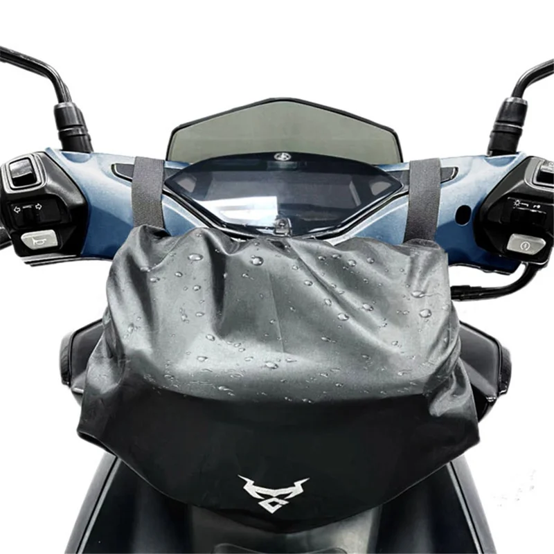 MOTOCENTRIC 11-MC-0117 Motorcycle Handlebar Bag E-Bike Front Hanging Bag Waterproof Riding Storage Bag - Blue