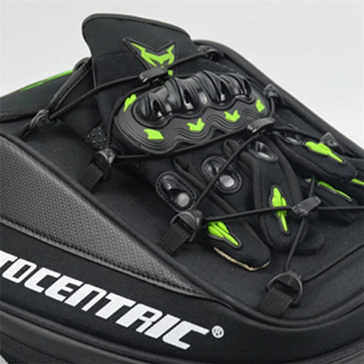 MOTOCENTRIC 11-MC0102 Motorrad-Helmtasche, Rücksitztasche, Schulterbeutel, große Kapazität, Motorrad-Gepäcktasche zum Reiten - Grün