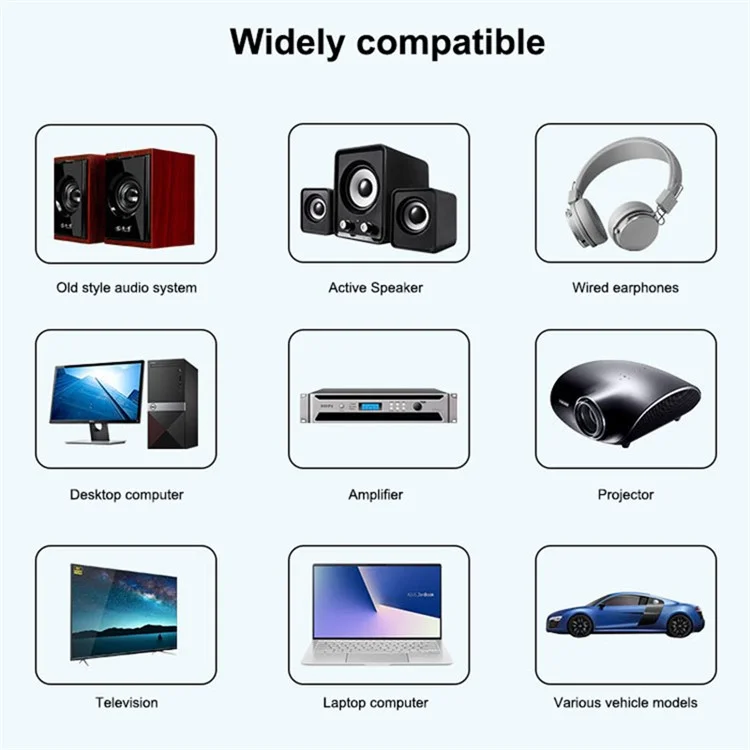 Q5 2-in-1 Bluetooth-compatible 5.3 Audio Adapter with Audio Receiver / Transmitter, Car MP3 Player with Colorful Ambient Light