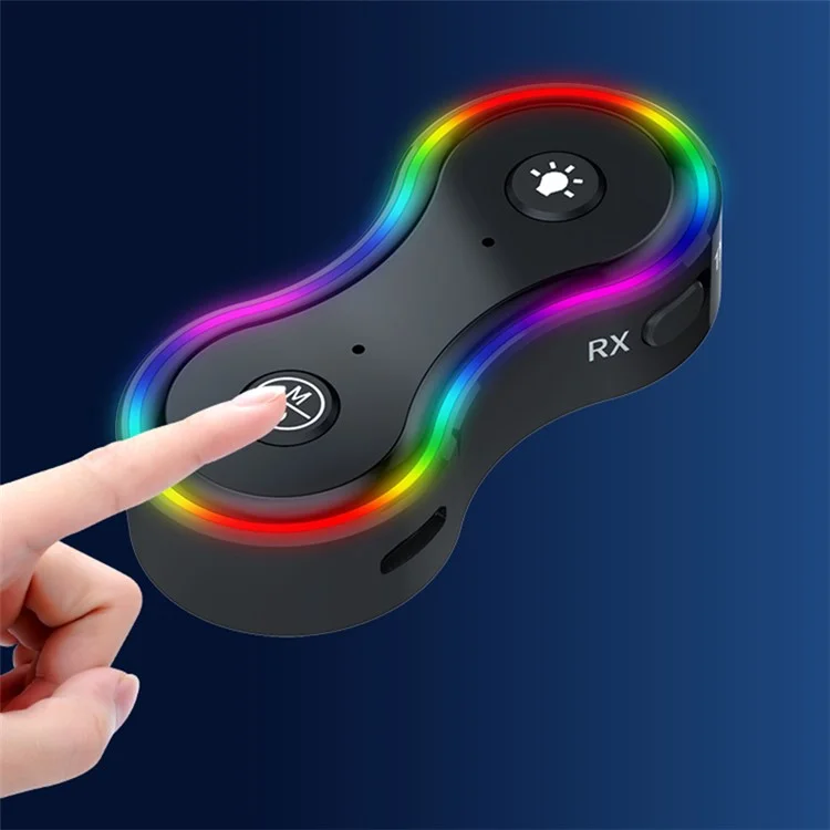Q8 Bluetooth-compatible 5.3 Audio Adapter Portable 2-in-1 Wireless Receiver / Transmitter MP3 Player