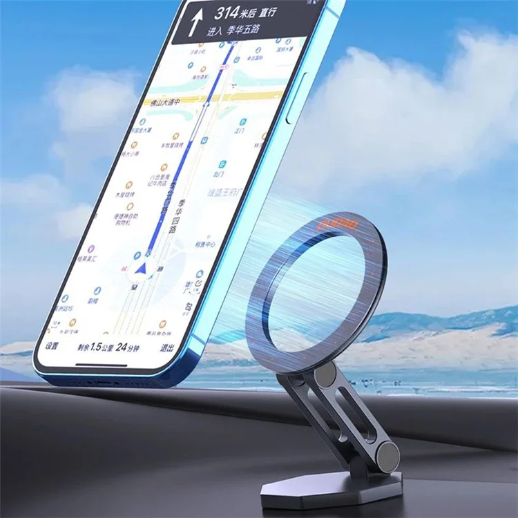 DUDAO F17+ Car Dashboard Magnetic Phone Holder Stand for iPhone 16 / 16 Plus / 16 Pro / 16 Pro Max