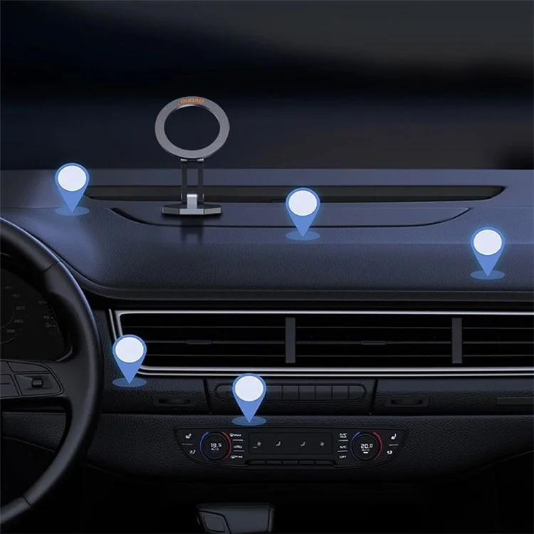 DUDAO F17+ Car Dashboard Magnetic Phone Holder Stand for iPhone 16 / 16 Plus / 16 Pro / 16 Pro Max