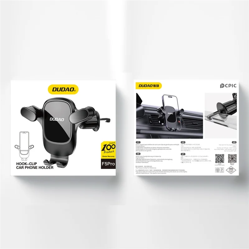 DUDAO F5Pro ABS Car Air Outlet Phone Holder Rotatable Cellphone Bracket