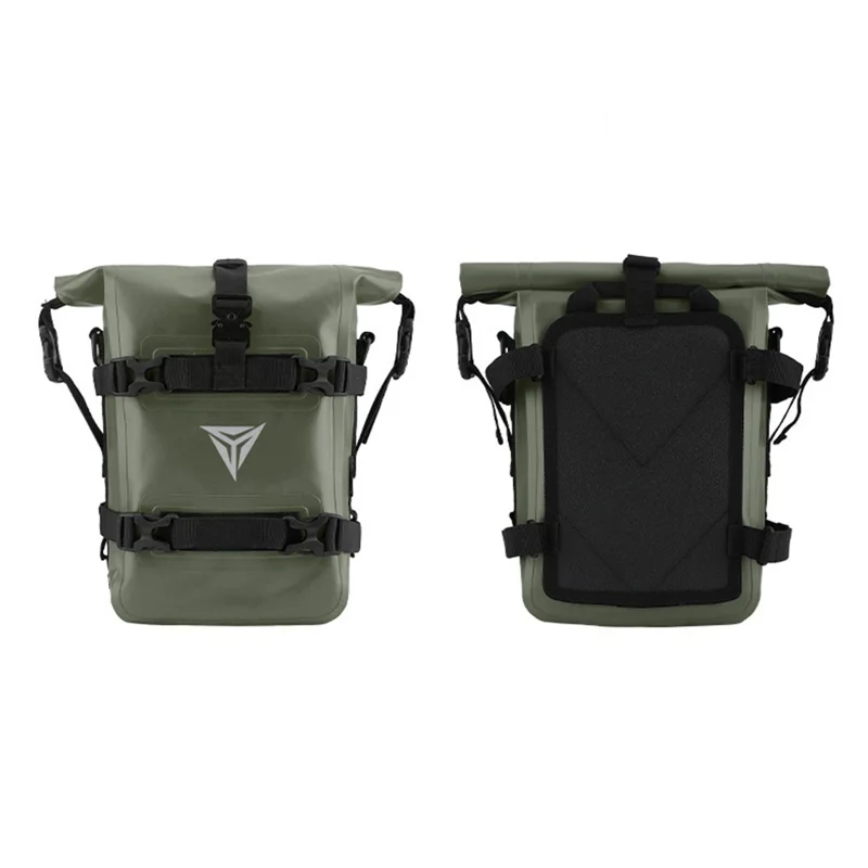 MOTOWOLF MDL0715 Waterproof Motor Bumper Dry Bag Motorcycle Tank Side Saddle Pack - Army Green
