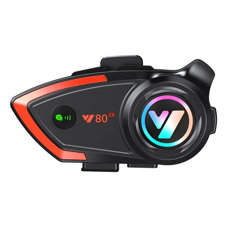 Y802x Hands-free Noise Reduction 500M Intercom Motorcycle Helmet Bluetooth-compatible Headset - Hard Mic