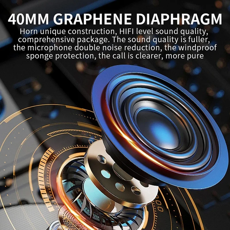 Y10 Motorcycle Helmet Speakers Music Sharing Double Noise Cancellation Helmet Headphone - Hard Microphone