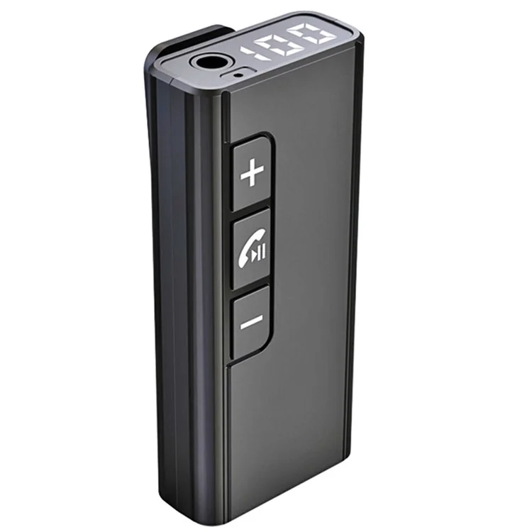 GR13 Car Bluetooth-compatible Adapter Power Digital Display Audio Music Wireless Receiver Hands-free Call Adapter