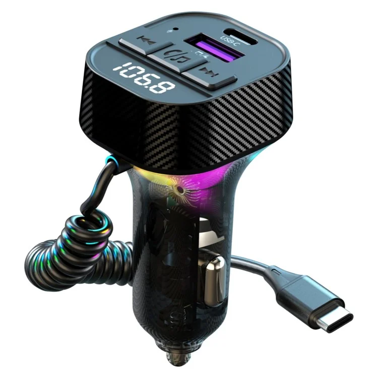 C53 Car Bluetooth-compatible Receiver FM Transmitter MP3 Player Fast Charging Car Charger