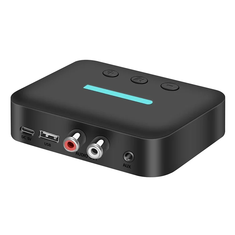 T88 5,3 Bluetooth Audioempfänger-Adapter NFC Kabelloser Bluetooth-Extender 3,5 mm AUX-Lautsprecher 