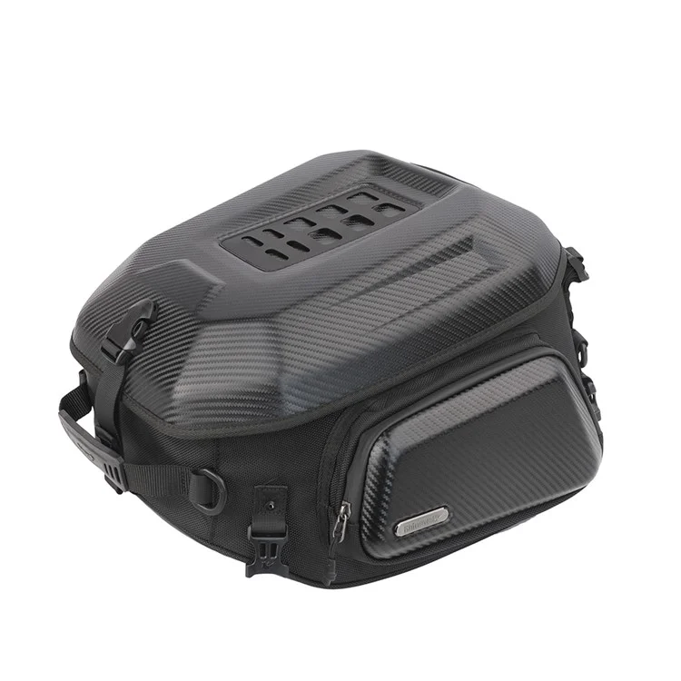 RHINOWALK MT2335 23L-35L Erweiterbare Hart-Motorrad-Taschenhalterung Polyester-Rucksack Schultertasche - Kohlefasertextur