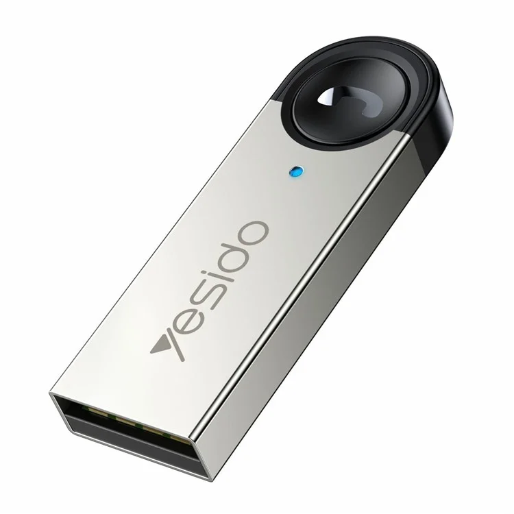 YESIDO YAU81 Adaptador Bluetooth USB Receptor de audio inalámbrico Receptor de música Bluetooth para coche