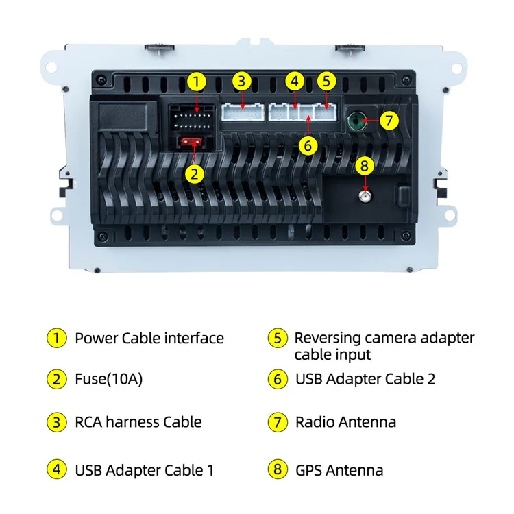 RH-753D Para Golf MK5 / Polo / Passat / Jetta 4G+32G Reprodutor de Mídia Veicular WiFi HD de 9 polegadas com Rádio FM e Exibição de Reversão