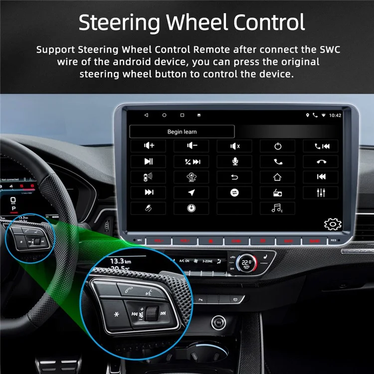 RH-753F For Golf MK5 / Polo / Passat / Jetta 1G+32G 9-inch HD Multimedia Player Car FM Radio Android 13 Carplay Music Video Player