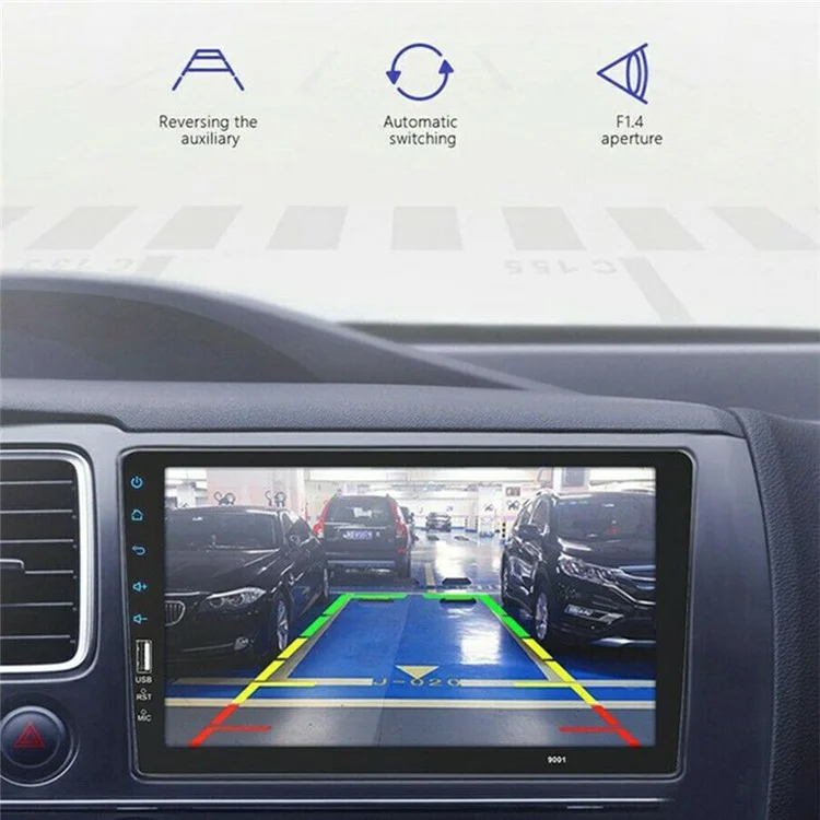 RH752A para Coche Reproductor Multimedia MP5 con Pantalla Táctil de 9 Pulgadas, Bluetooth, Radio FM
