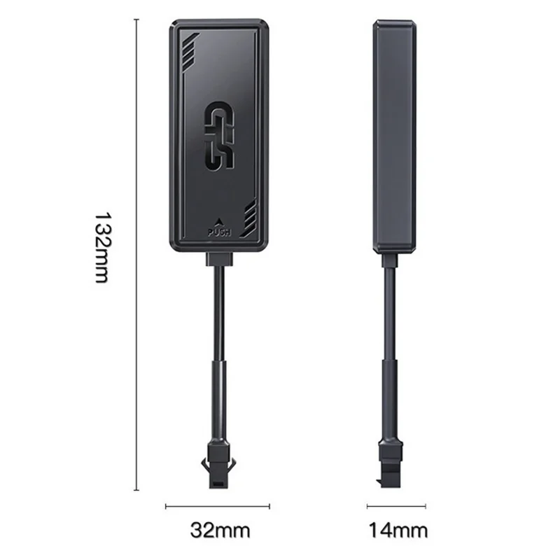 PG07 4G GPS Tracker für Fahrzeuge Motorräder Auto Diebstahlschutz Locator Ohne Aufladen, 2-Draht / Ohne Relais