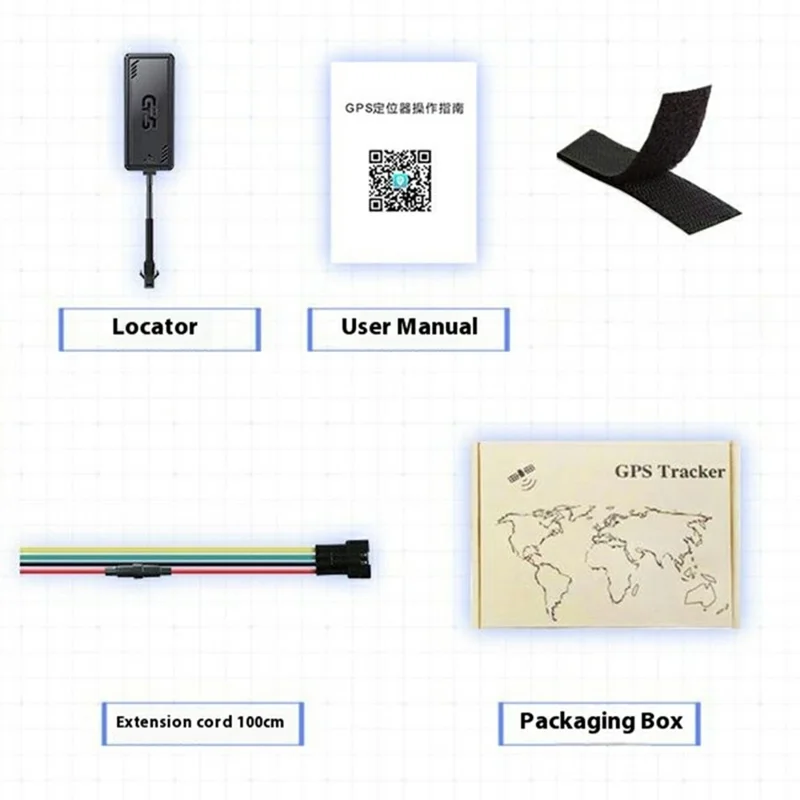 PG07 4G GPS Tracker für Fahrzeuge Motorräder Auto Diebstahlschutz Locator Ohne Aufladen, 2-Draht / Ohne Relais