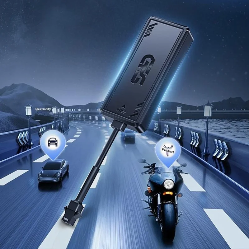 Traqueur GPS 4G PG07 pour véhicule, moto, voiture, anti-vol, localisateur sans charge nécessaire, 4 fils / sans relais