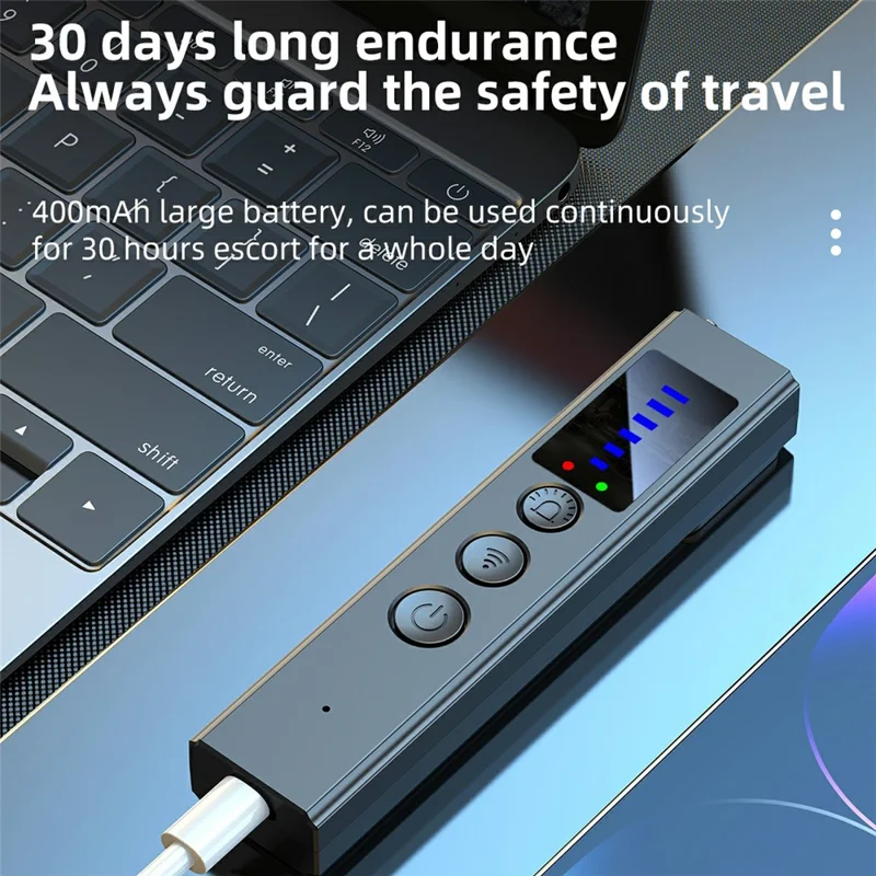 X16 Handheld Detector for Hotel Camera Real Time Scanning Anti Theft Alarm Detector - Black