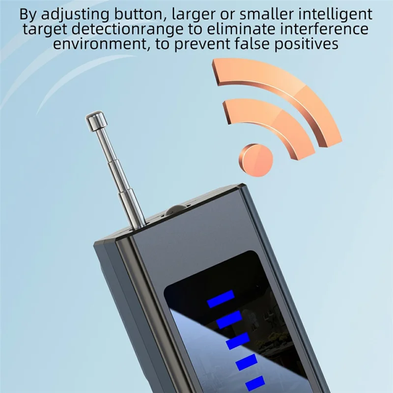 X16 Handheld Detector for Hotel Camera Real Time Scanning Anti Theft Alarm Detector - Black