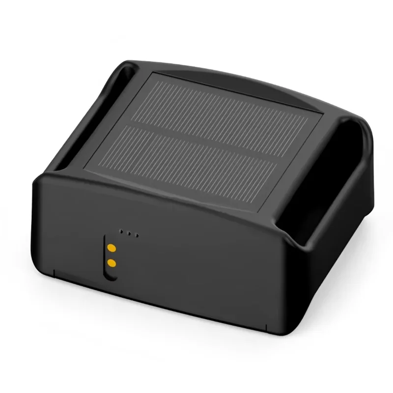 4G Real Time GPS Tracker Solar Powered Cattle Sheep Anti-theft Locator - Black