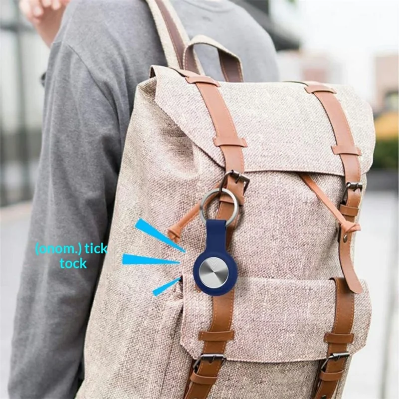 F5 Circular Design Mini Pet GPS Tracker Anti-Lost Device Global Positioning Locator for iOS / Android - Black