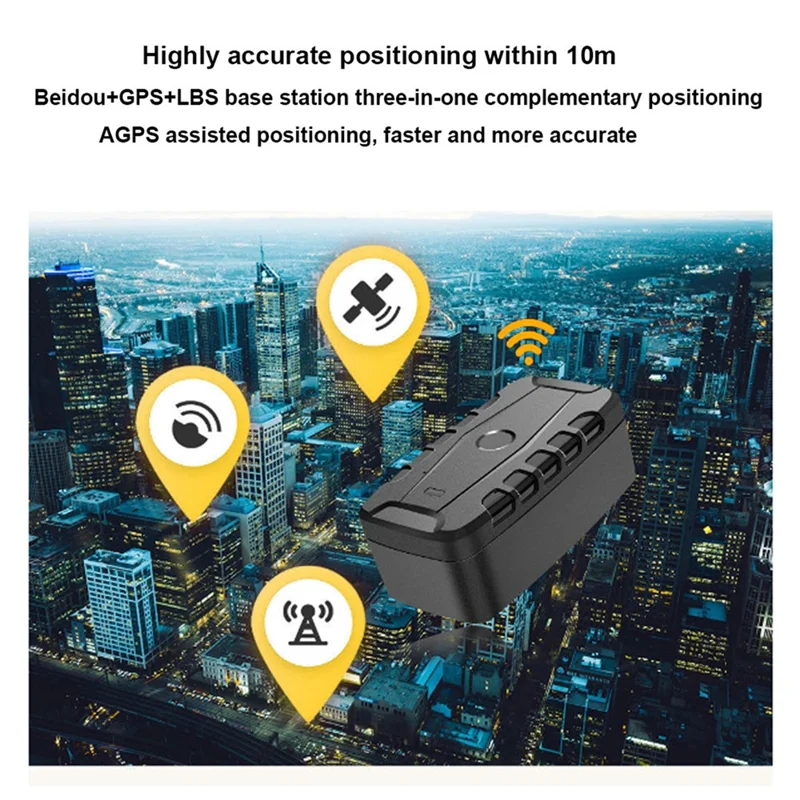 Трекер TKSTAR TK918 GPS с сильным магнитом, автомобильный, с функцией позиционирования в реальном времени, управление автопарком, длительное время ожидания, сигнализация - штекер ЕС