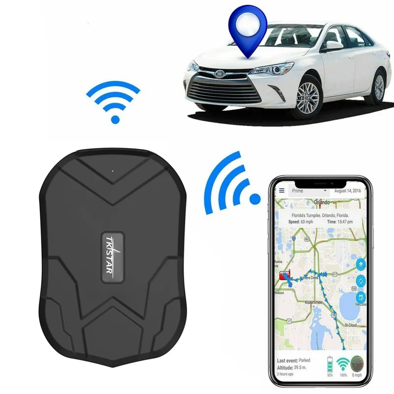 TKSTAR TK907 2G GPS Tracker 20000mAh Battery Magnetic Vehicle Asset Locator - Black