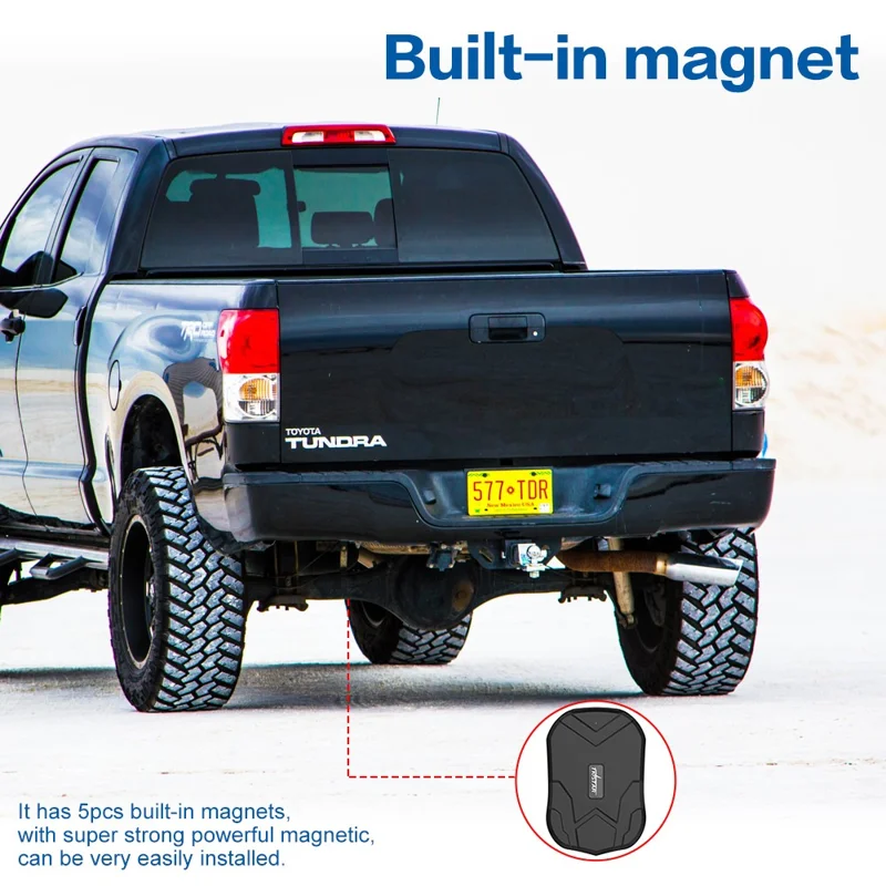 TKSTAR TK907 2G GPS Tracker 20000mAh Battery Magnetic Vehicle Asset Locator - Black