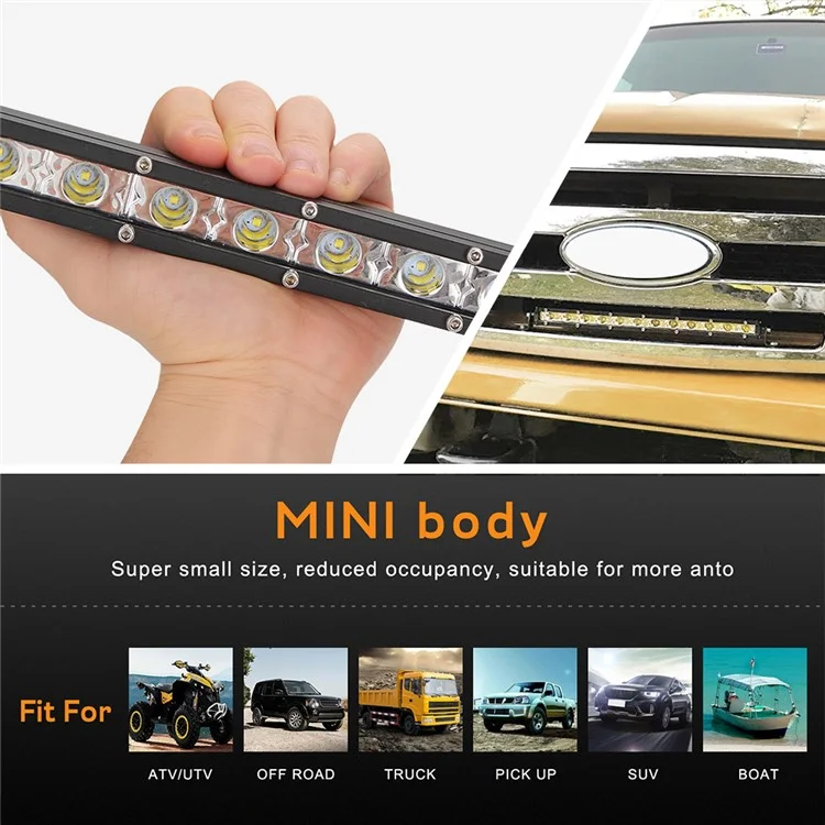 D0003 YSJ 20 inch 54W Ultra-slim Car Truck Tractor LED Work Light Spot Light Waterproof Shockproof Lamp Bar