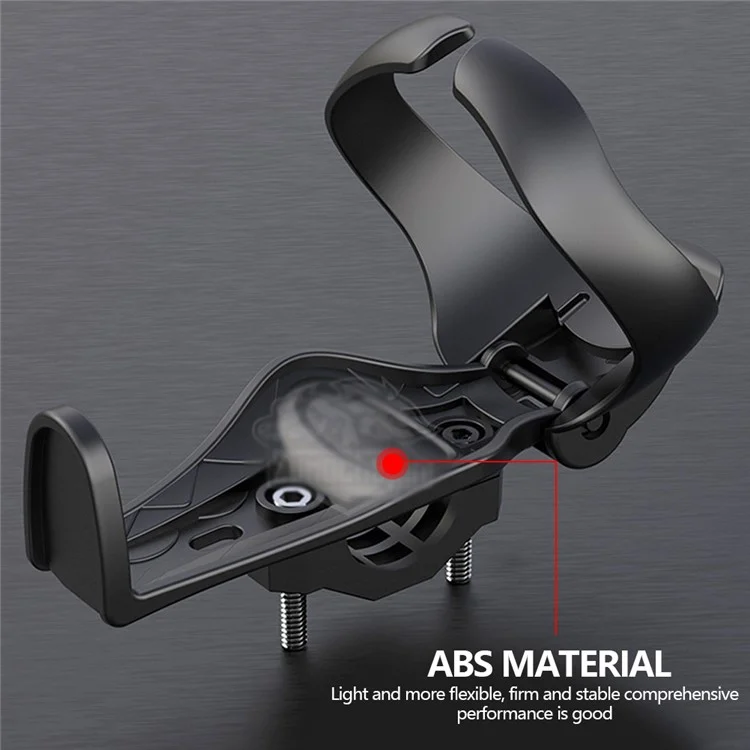 ABS Bottle Holder Portable Riding Water Cup Holder Mount with Bracket - Black