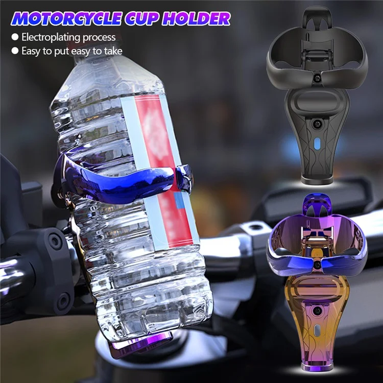 Держатель для бутылок ABS Portable Riding Water Cup Holder Mount with Bracket - Черный