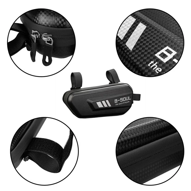 B-SOUL 2 piezas Bolsa lateral izquierda y derecha para motocicleta Bolsa de herramientas de reparación impermeable de cáscara dura, 2L