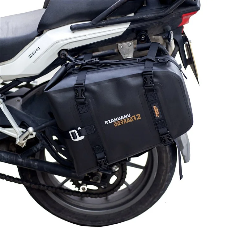 RZAHUAHU 16L Motorcycle Rear Bag Motor Side Tail Bag Waterproof Saddle Storage Bag Motorbike Touring Bag