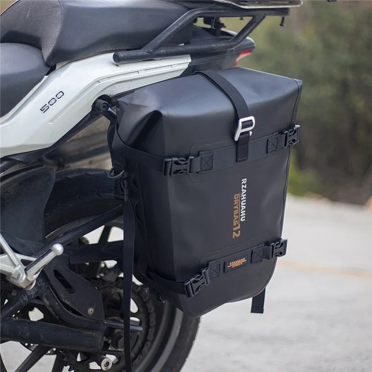 RZAHUAHU 16L Motorcycle Rear Bag Motor Side Tail Bag Waterproof Saddle Storage Bag Motorbike Touring Bag