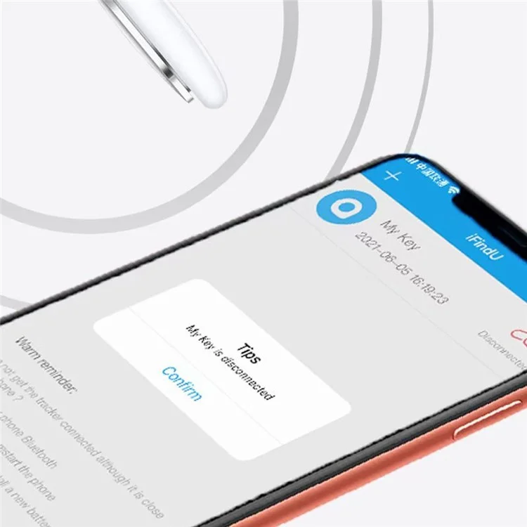 Dispositivo de Posicionamento Bluetooth 4.0 Mini Air Smart Anti-Lost Tracker Keys Pet Kids Compatível com iOS / Android