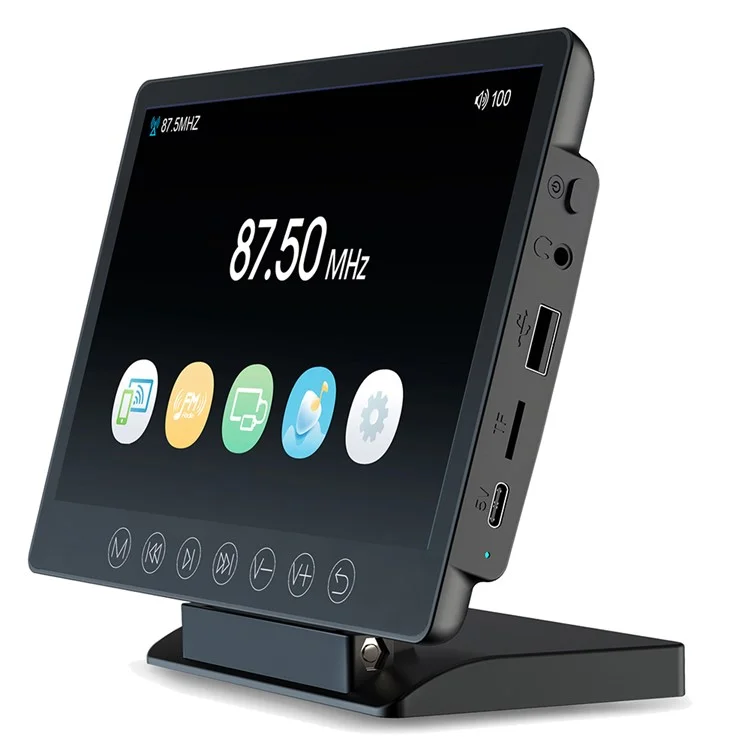 M7 Transmisor FM inalámbrico para automóvil Reproductor de MP5 1080P HD WiFi Pantalla de proyección inalámbrica de 7 pulgadas Reproductor de tarjeta TF / U Disk / AUX