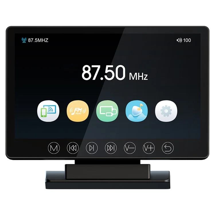 M7 Transmisor FM inalámbrico para automóvil Reproductor de MP5 1080P HD WiFi Pantalla de proyección inalámbrica de 7 pulgadas Reproductor de tarjeta TF / U Disk / AUX
