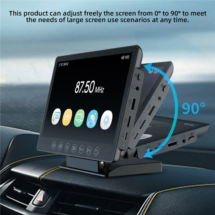 M7 Transmisor FM inalámbrico para automóvil Reproductor de MP5 1080P HD WiFi Pantalla de proyección inalámbrica de 7 pulgadas Reproductor de tarjeta TF / U Disk / AUX