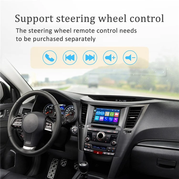 7010B 7-inch Touch Screen Car MP5 Player Multi-functional Car Audio Device Parking System