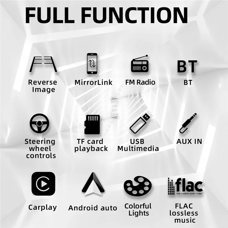 Lettore MP5 per auto B700 Radio per auto da 7 pollici FM Bluetooth Multimediale Supporto Specchio Link 