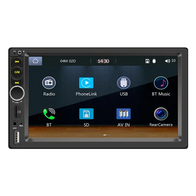 Receptor de radio para coche F710C de 7 pulgadas con Bluetooth y manos libres, reproductor de radio FM y MP5 para coche