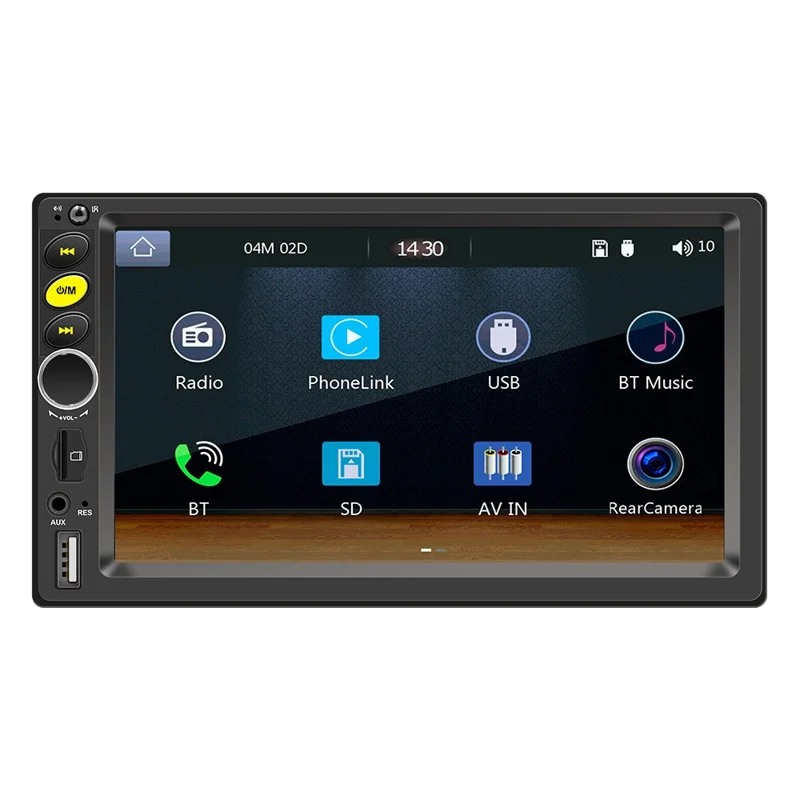 F720C Car Stereo Receiver 7'' Bluetooth-compatible Hands-Free Car Radio FM Receiver MP5 Car Player