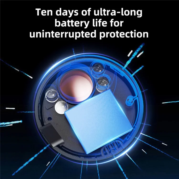 X17 Anti-Peep Camera Detector 4 AI Infrared Lamp Beads Camera Finder Portable GPS Car Signal Location Detector - White