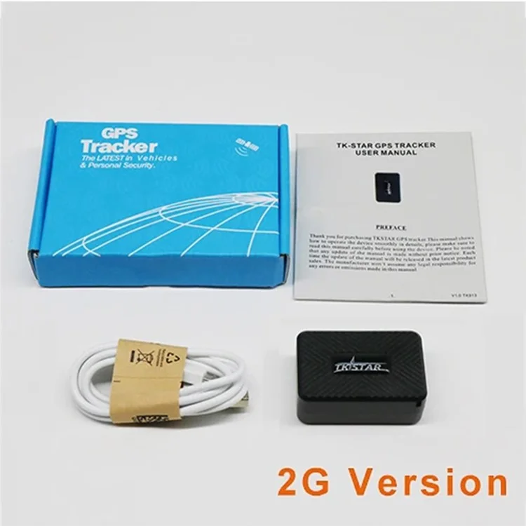 TKSTAR TK913 Автомобильный GPS-трекер 2G GPRS с автоматическим голосовым мониторингом, бесплатным веб-приложением