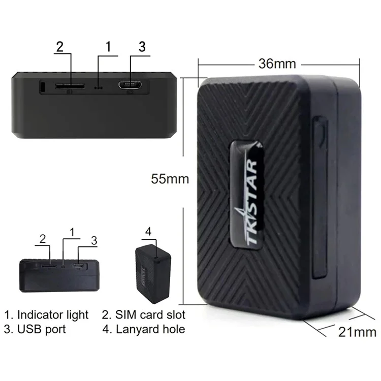 TKSTAR TK913 4G Mini GPS Tracker Magnetic Car Rastreador Localizador de Seguimiento Antirrobo Dispositivo